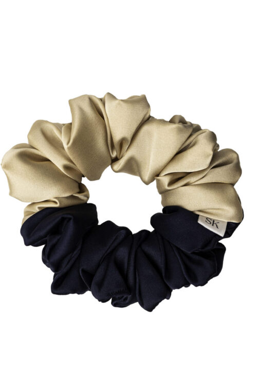 Scrunchie Soft Duo – Beżowy/Granatowy